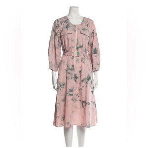 Rachel Antonoff Pink and Green Tie-Dye Dress